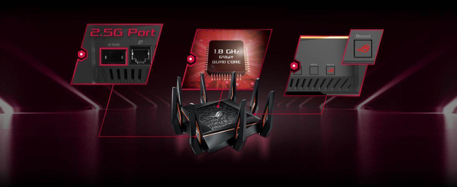 ASUS ROG Rapture WiFi 6 Gaming Router Tri-Band 10 Gigabit Wireless Router – Image 7