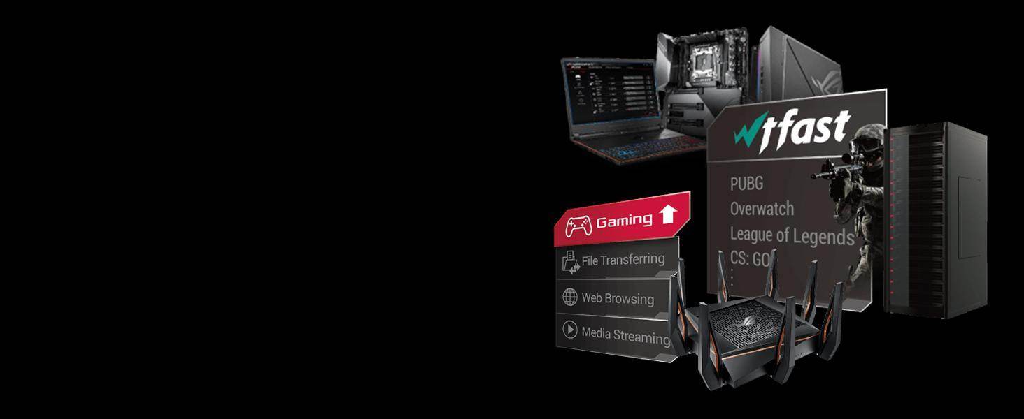 ASUS ROG Rapture WiFi 6 Gaming Router Tri-Band 10 Gigabit Wireless Router – Slide 1