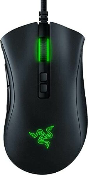 Razer DeathAdder V2 Gaming Mouse: 20K DPI Optical Sensor - Fastest Gaming Mouse Switch - Chroma RGB Lighting - 8 Programmable Buttons - Rubberized Side Grips 