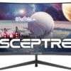 Sceptre 30-inch Curved Gaming Monitor 21:9 2560x1080 Ultra Wide/ Slim HDMI DisplayPort up to 200Hz Build-in Speakers, Metal Black (C305B-200UN1)