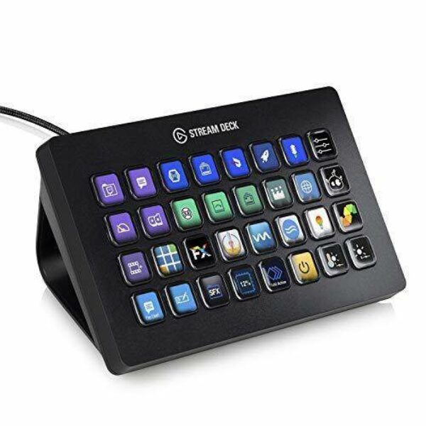Elgato Stream Deck XL – Advanced Studio Controller, 32 macro keys, trigger actions in apps and software like OBS, Twitch, YouTube and more, works with Mac and PC