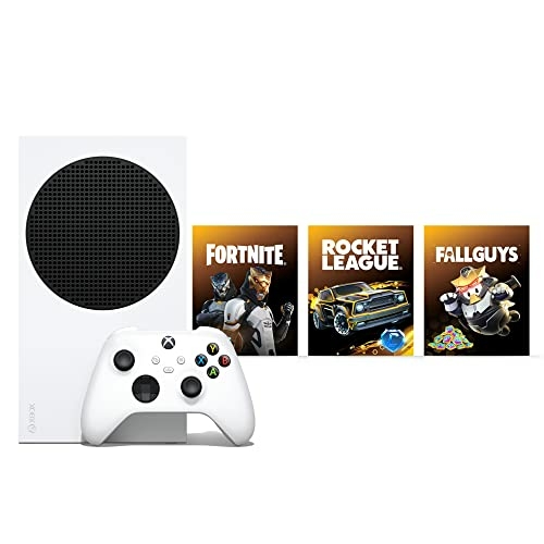 Xbox Series S – Gilded Hunter Bundle – In-game cosmetics for Fortnite, Rocket League, Fall Guys – 512GB All-Digital Gaming Console